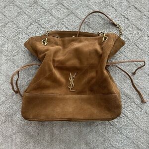 Brown Suede Women's Bag